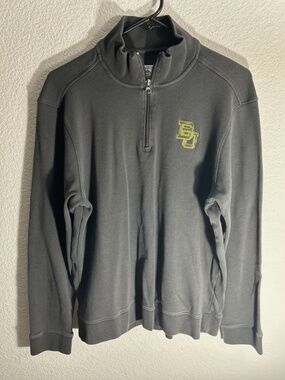 Southern Tide The Skipjack Pullover Baylor Bears Mens Large Quarter Zip Sweater